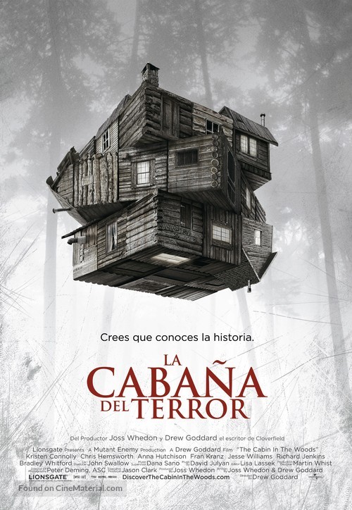 The Cabin in the Woods - Colombian Movie Poster