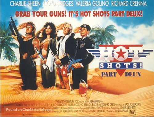 Hot Shots! Part Deux - British Movie Poster