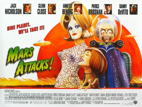 Mars Attacks! - British Movie Poster