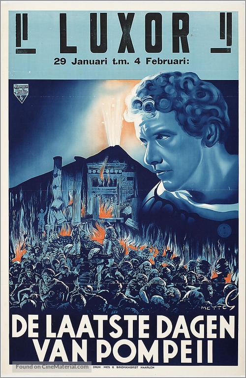 The Last Days of Pompeii - Dutch Movie Poster