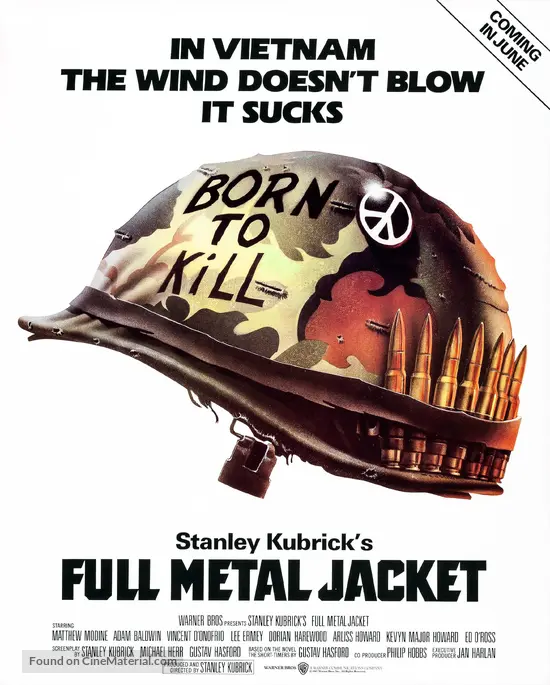 Full Metal Jacket (1987) movie poster Full Metal Jacket (1987) movie poster