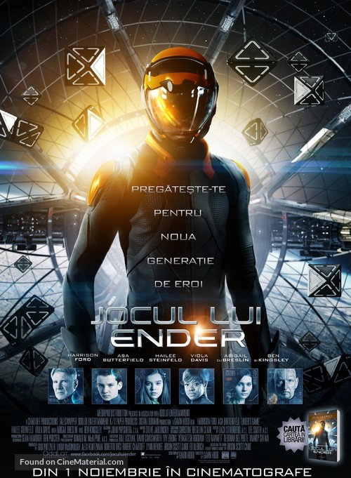 Ender&#039;s Game - Romanian Movie Poster