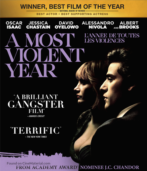 A Most Violent Year - Canadian Blu-Ray movie cover