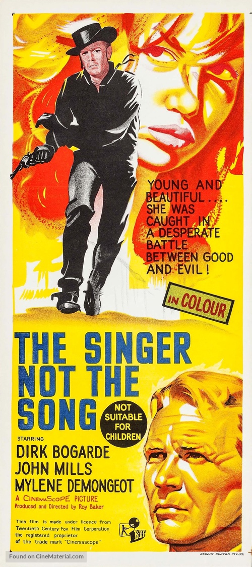 The Singer Not the Song - Australian Movie Poster