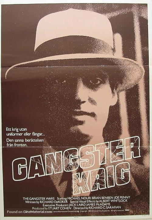 Gangster Wars - Swedish Movie Poster