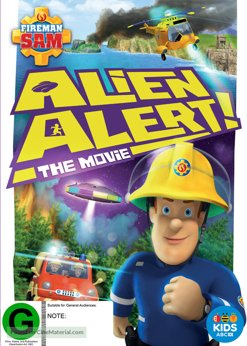 Fireman Sam: Alien Alert! The Movie - New Zealand DVD movie cover