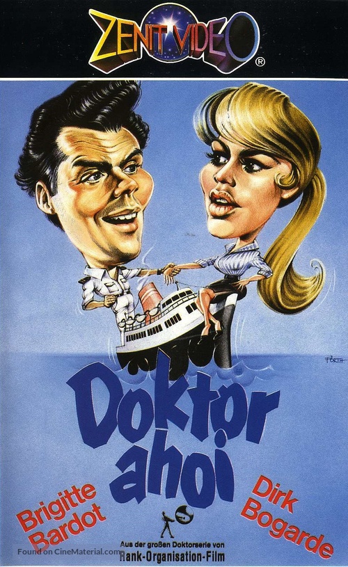 Doctor at Sea - German VHS movie cover