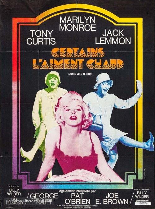 Some Like It Hot - French Re-release movie poster