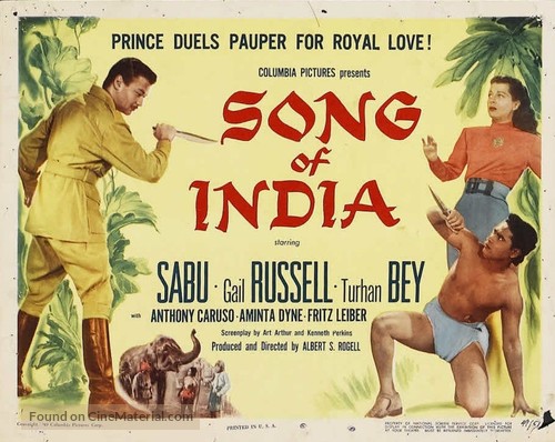 Song of India - Movie Poster