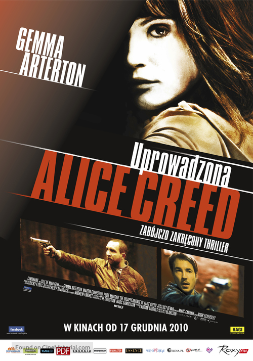 The Disappearance of Alice Creed - Polish Movie Poster