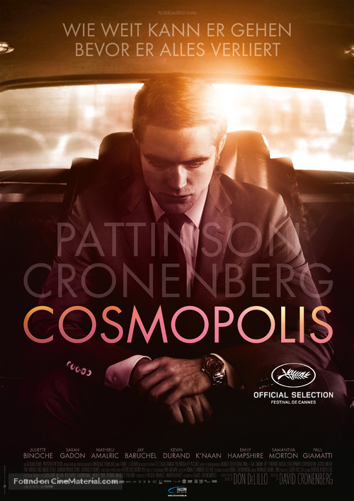 Cosmopolis - German Movie Poster