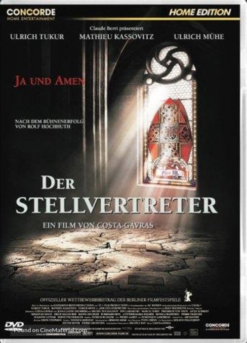 Amen. - German DVD movie cover