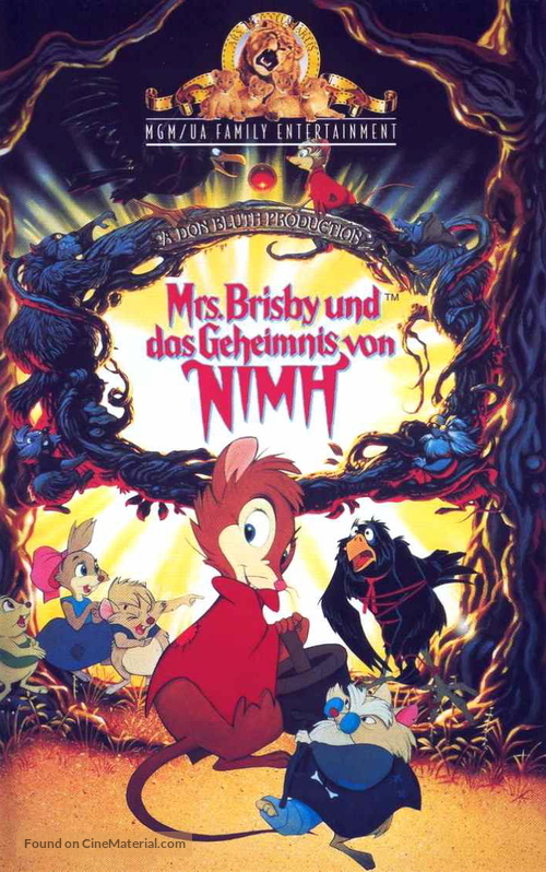 The Secret of NIMH - German VHS movie cover