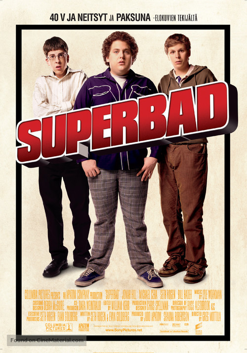 Superbad - Finnish Movie Poster