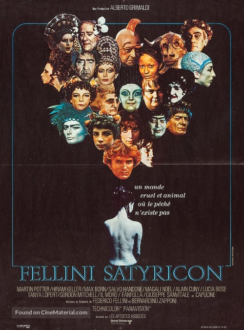 Fellini - Satyricon - French Movie Poster