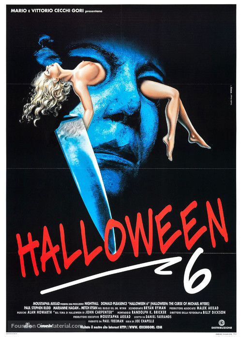Halloween: The Curse of Michael Myers - Italian Movie Poster