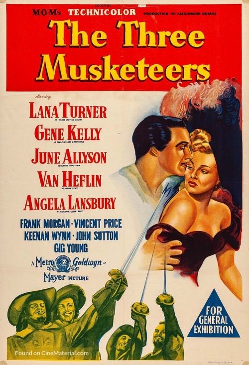 The Three Musketeers - Australian Movie Poster