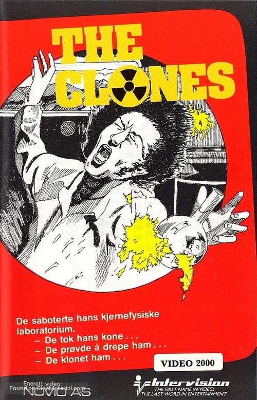 The Clones - Norwegian VHS movie cover