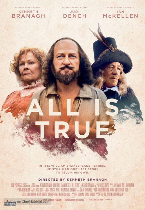 All Is True - Canadian Movie Poster
