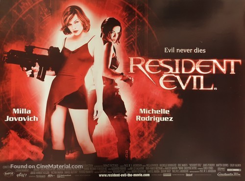 Resident Evil - British Movie Poster