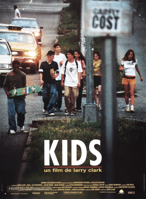 Kids (1995) French movie poster