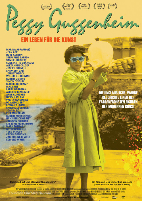 Peggy Guggenheim: Art Addict - German Movie Poster