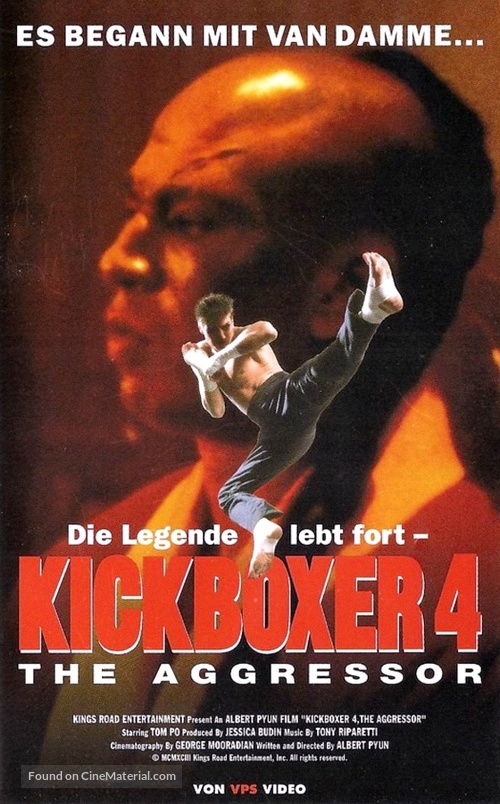 Kickboxer 4: The Aggressor - German VHS movie cover