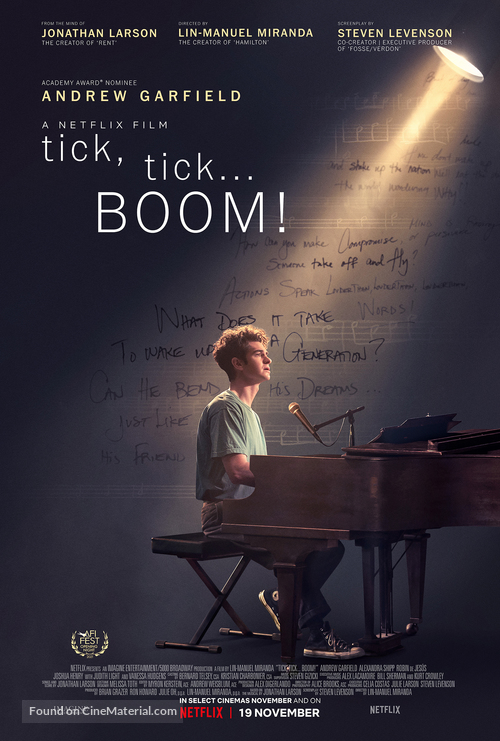 Tick, Tick... Boom! - British Movie Poster