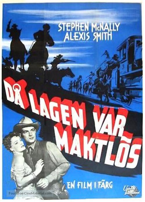 Wyoming Mail - Swedish Movie Poster