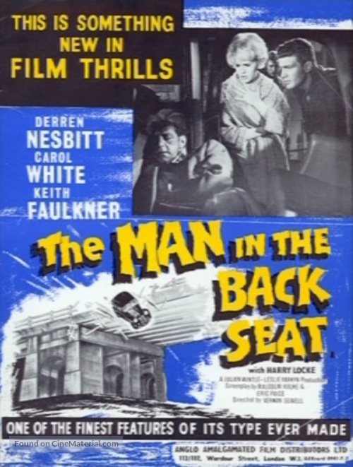 The Man in the Back Seat - British Movie Poster