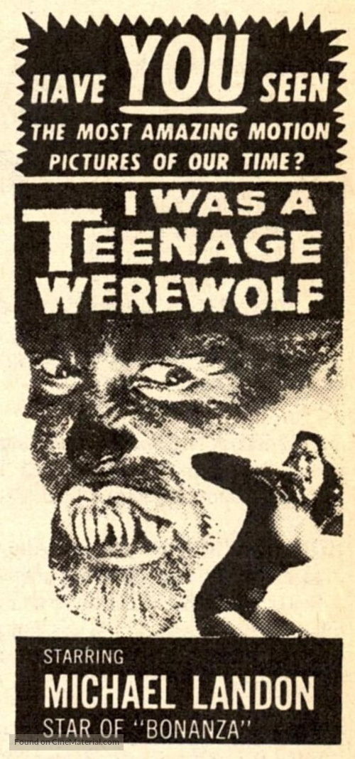 I Was a Teenage Werewolf - poster