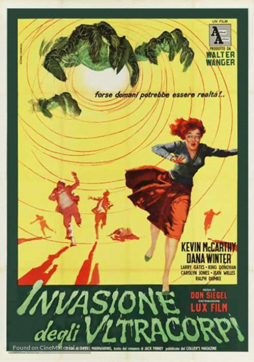 Invasion of the body snatchers 1956 Vintage Film poster reproduction.