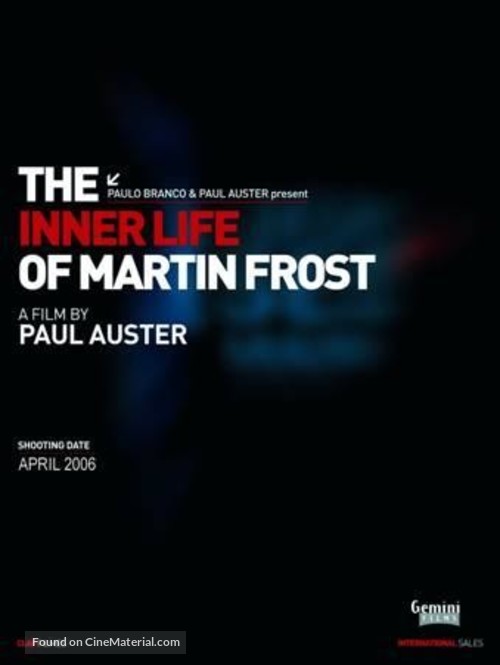 The Inner Life of Martin Frost - International poster