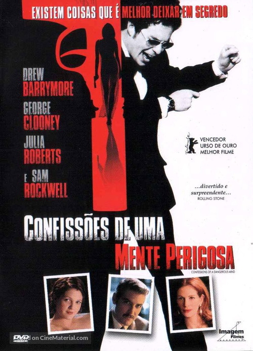 Confessions of a Dangerous Mind - Brazilian DVD movie cover