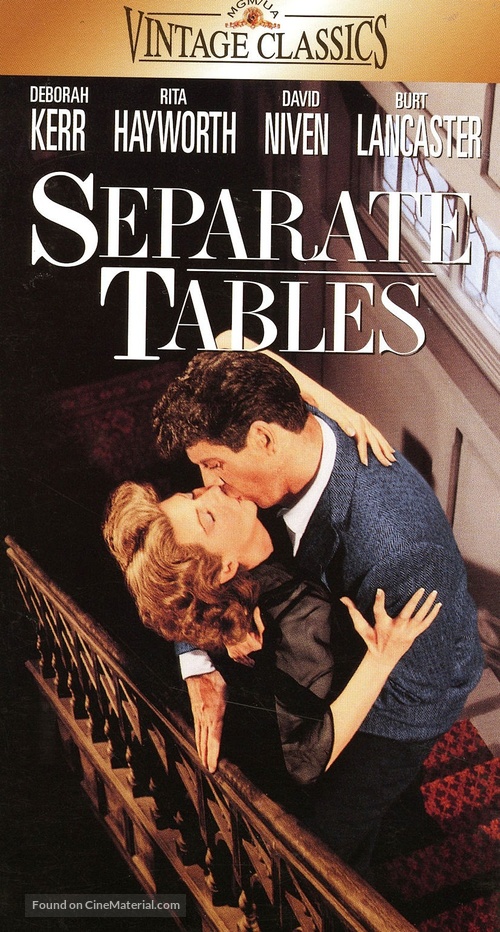 Separate Tables - VHS movie cover