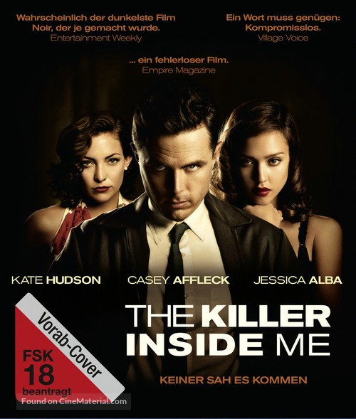 The Killer Inside Me - German Blu-Ray movie cover