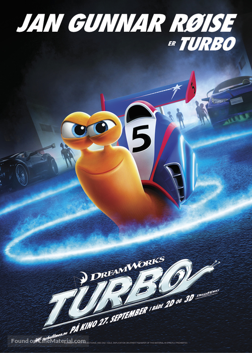 Turbo - Norwegian Movie Poster