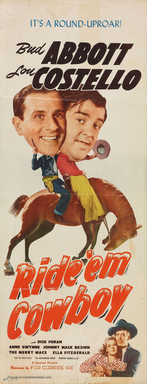 Ride &#039;Em Cowboy - Movie Poster