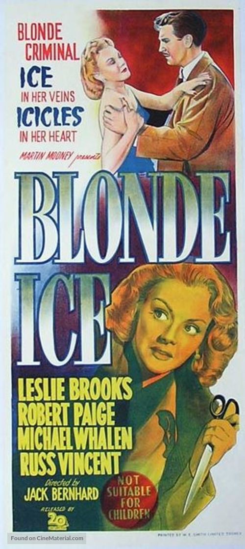 Blonde Ice - Australian Movie Poster