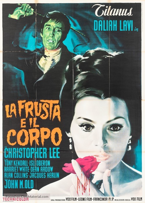 La frusta e il corpo - Italian Movie Poster