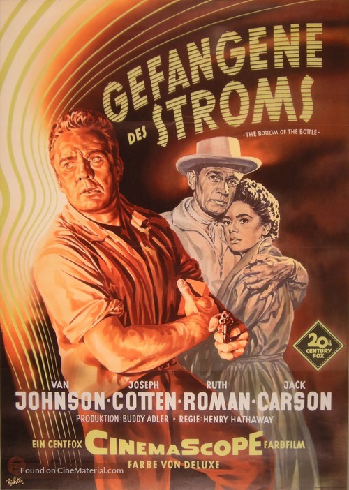 The Bottom of the Bottle - German Movie Poster