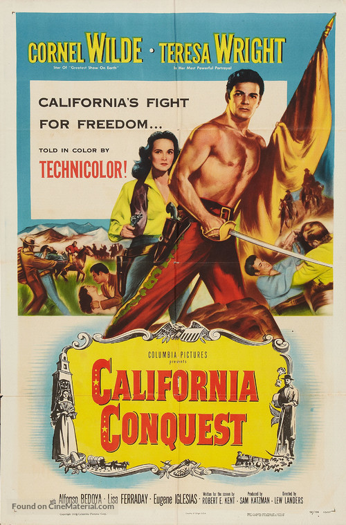 California Conquest - Theatrical movie poster