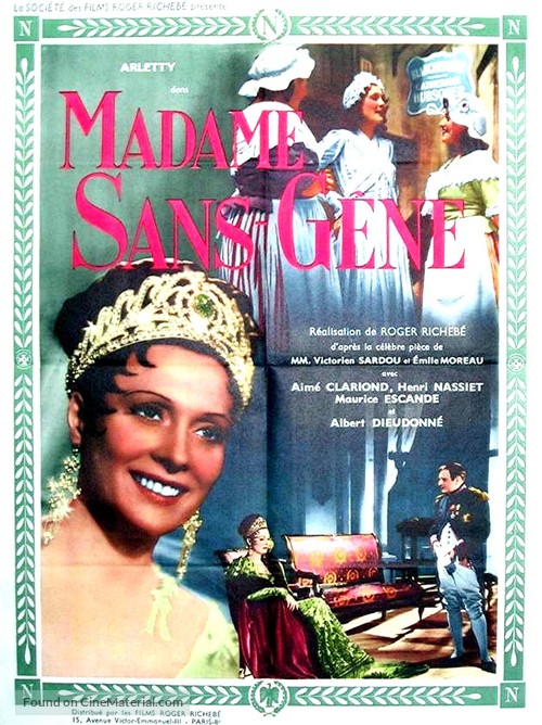 Madame Sans-G&ecirc;ne - French Movie Poster