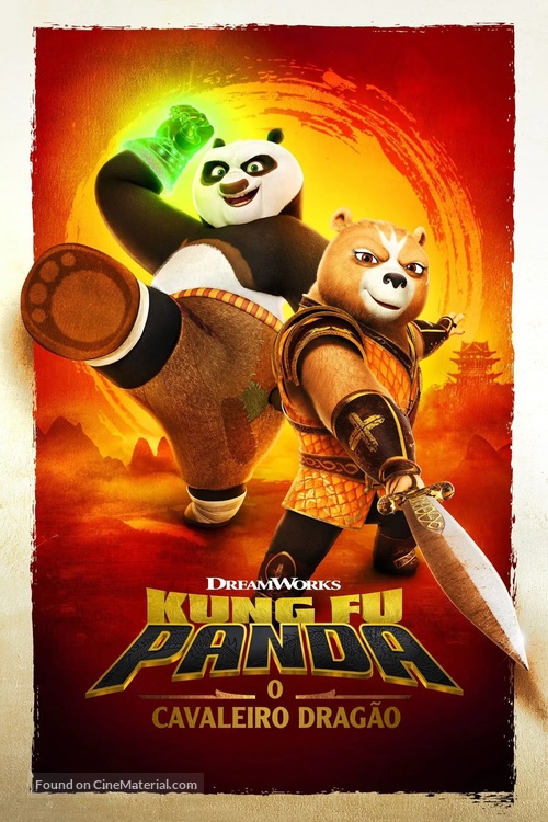 &quot;Kung Fu Panda: The Dragon Knight&quot; - Brazilian Video on demand movie cover