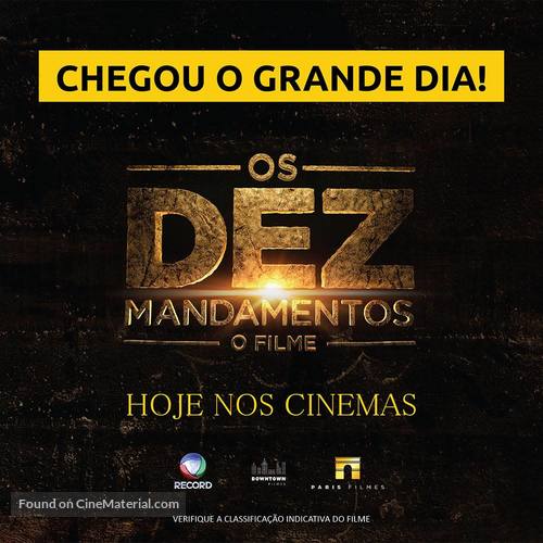 Os Dez Mandamentos, O Filme - Brazilian Movie Poster