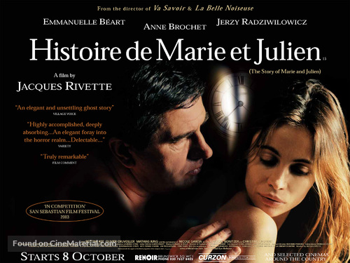 Histoire de Marie et Julien - British Movie Poster