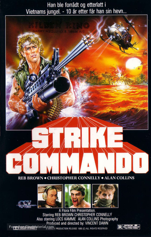 Strike Commando - Norwegian VHS movie cover