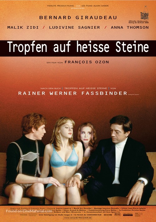Gouttes d&#039;eau sur pierres br&ucirc;lantes - German Movie Poster