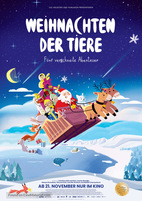 Animal Tales of Christmas Magic - Austrian Movie Poster