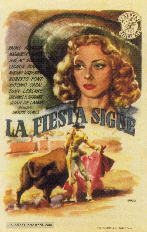 La fiesta sigue - Spanish Movie Poster